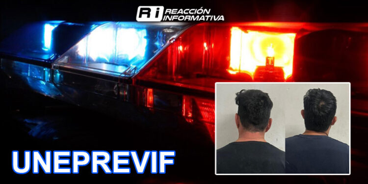 Elementos del Grupo UNEPREVIF ponen a disposición de la autoridad competente a dos hombres señalados de alertar el orden familiar