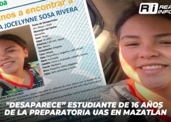 “Desaparece” estudiante de 16 años de la Preparatoria UAS en Mazatlán