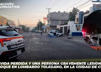 Una vida perdida y una persona gravemente lesionada tras choque en Lombardo Toledano, en la Ciudad de Culiacán