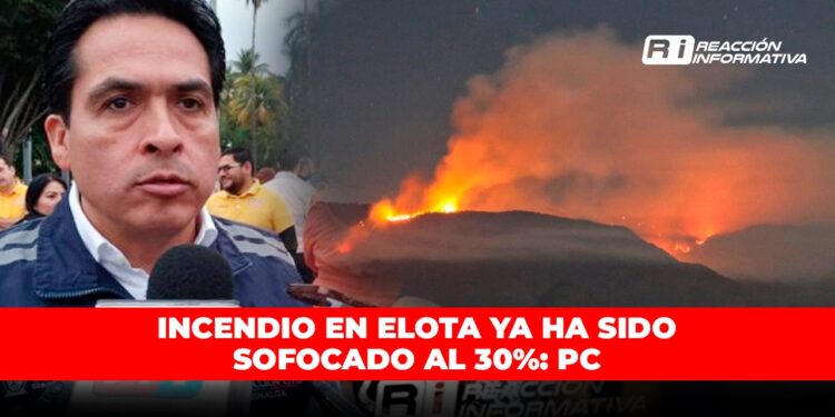 Incendio en Elota sofocado al 30%: PC