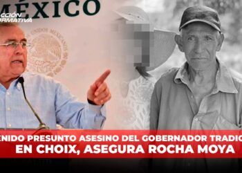 Detenido presunto asesino del gobernador tradicional en Choix, asegura Rocha Moya