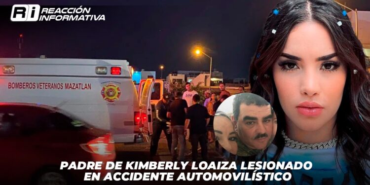Padre de Kimberly Loaiza lesionado en accidente automovilístico