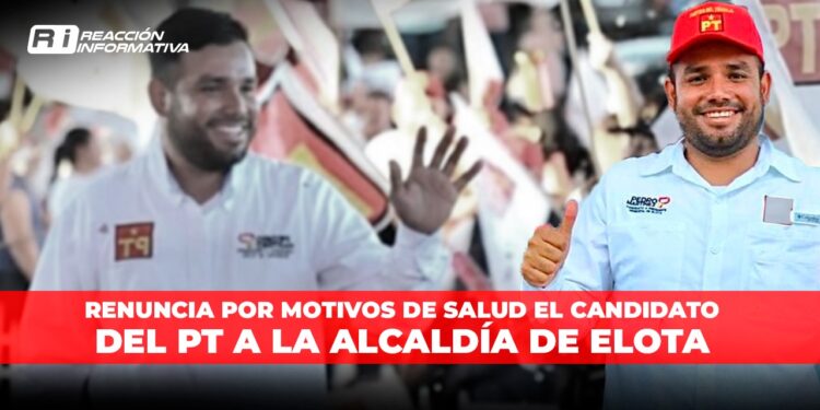 Renuncia por motivos de salud el candidato del PT a la alcaldía de Elota