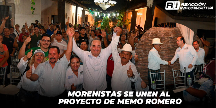 Morenistas se unen al proyecto de Memo Romero