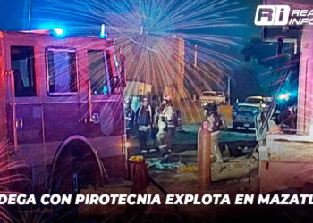 Bodega con pirotecnia explota en Mazatlán