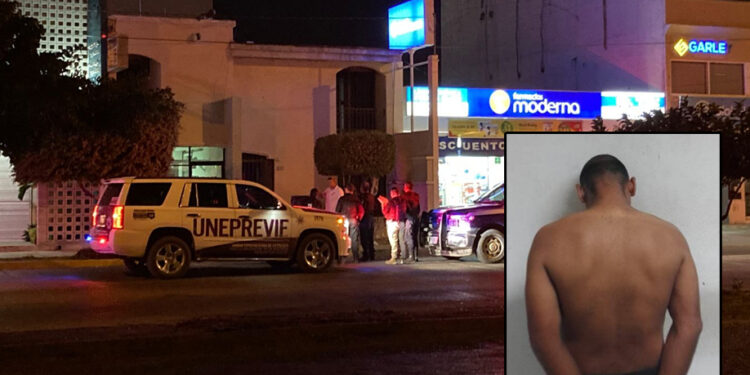 Detiene el grupo especial de la policía a hombre que alteraba el orden familiar