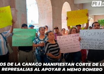 Colonos de la Canaco manifiestan corte de luz por represalias al apoyar a Memo Romero