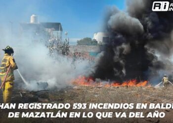 Se han registrado 593 incendios en baldíos de Mazatlán en lo que va del año