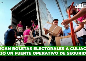 Llegan boletas electorales a Culiacán bajo un fuerte operativo de seguridad