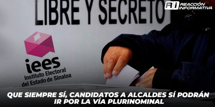 Que siempre sí, candidatos a alcaldes SÍ podrán ir por la vía plurinominal