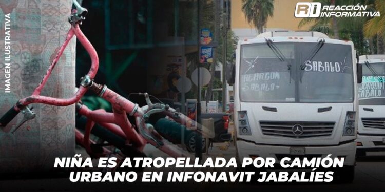 Niña atropellada por camión urbano en Infonavit Jabalíes