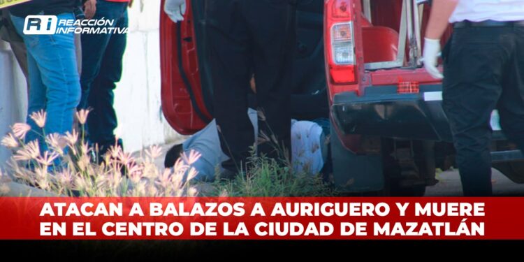 Atacan a balazos a auriguero y muere en el centro de la ciudad de Mazatlán