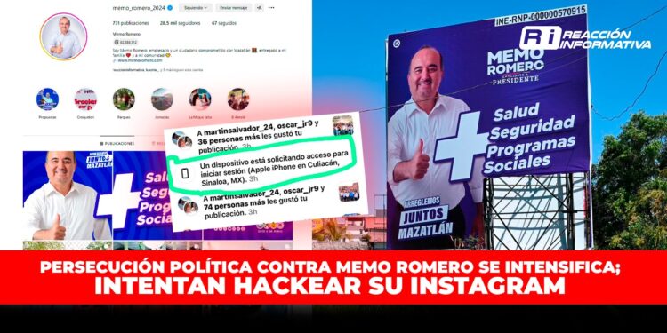 Persecución política contra Memo Romero se intensifica; intentan hackear su Instagram