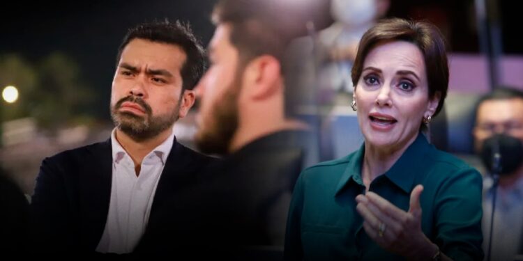 ‘Es un COBARDE que corrió’: Lilly Téllez vs Máynez por colapso de escenario