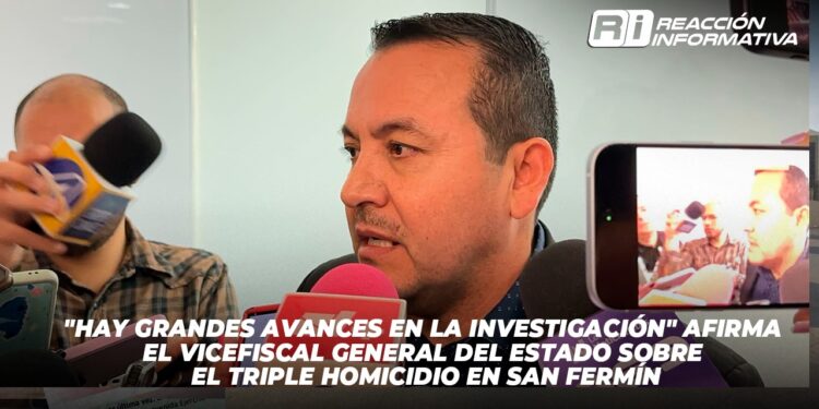 “Hay grandes avances en la investigación” afirma el Vicefiscal General del Estado, sobre el triple homicidio en San Fermín