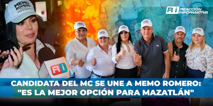 Candidata del MC se une a Memo Romero: “Es la mejor opción para Mazatlán”