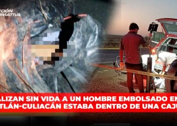 Localizan sin vida a un hombre embolsado en la Mazatlán-Culiacán estaba dentro de una cajuela