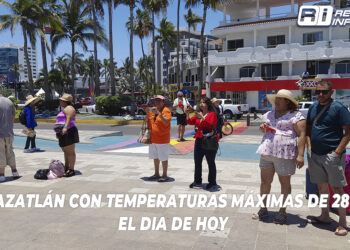 Se pronostica un día extremadamente caluroso en el estado, Mazatlán con temperaturas máximas de 28°C