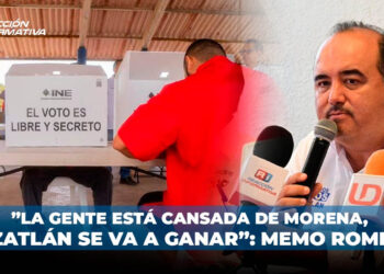 ”La gente está cansada de Morena, Mazatlán se va a ganar”: Memo Romero