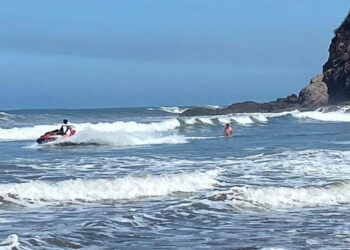Alertan Secretaría de Seguridad Publica y Capitanía de Puerto por condiciones del mar