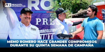 Memo Romero hace grandes compromisos durante su quinta semana de campaña