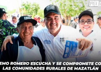 Memo Romero escucha y se compromete con las comunidades rurales de Mazatlán