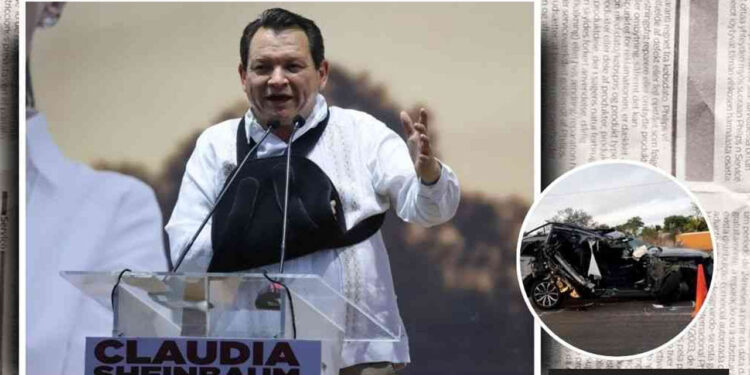 Sufre accidente automovilístico Joaquín ‘Huacho’ Díaz Mena, candidato de Morena en Yucatán