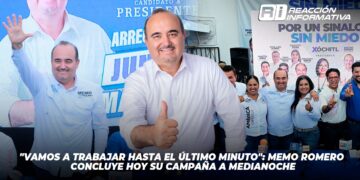 “Vamos a trabajar hasta el último minuto”: Memo Romero concluye hoy su campaña a medianoche