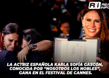 La actriz española Karla Sofía Gascón, conocida por “Nosotros los Nobles”, gana en el festival de Cannes.