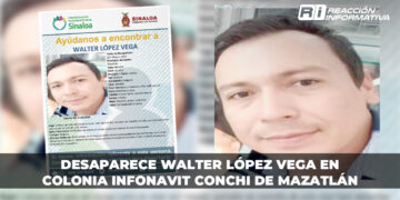 Desaparece Walter López Vega en colonia Infonavit Conchi de Mazatlán