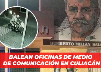 Balean oficinas de medio de comunicación en Culiacán