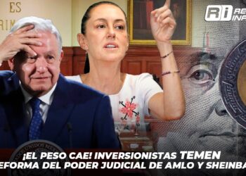 ¡El peso cae! Inversionistas TEMEN a reforma del Poder Judicial de AMLO y Sheinbaum