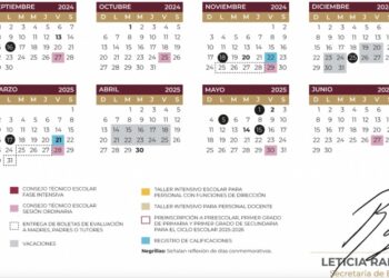 Ciclo escolar 2024-2025: Inicio de clases, vacaciones y feriados