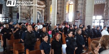 Policías de Mazatlán Festejan su día con misa de acción de gracias
