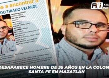 Desaparece Hombre de 35 Años en la Colonia Santa Fe en Mazatlán