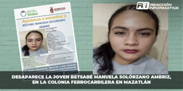 Desaparece jovencita de 19 años en la colonia Ferrocarrilera en Mazatlán
