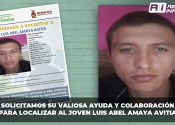 Desaparece el joven Luis Abel Amaya Avitia, en la colonia 12 de mayo en Mazatlán