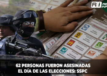 62 personas fueron asesinadas el día de las elecciones: SSPC