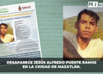 Desaparece Jesús Alfredo Puente Ramos en la ciudad de Mazatlán