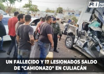 Un fallecido y 17 lesionados saldo de “camionazo” en Culiacán