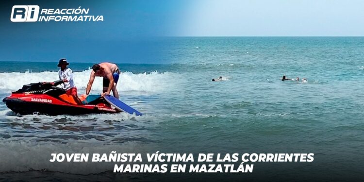 Joven Bañista Víctima de las Corrientes Marinas en Mazatlán