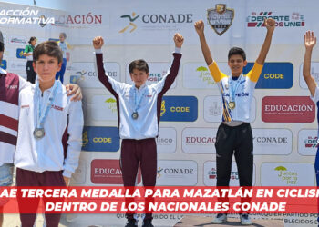 Cae tercera medalla para Mazatlán en ciclismo dentro de los Nacionales Conade