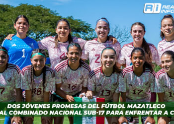 Dos jóvenes promesas del fútbol mazatleco se unen al combinado nacional sub-17 para enfrentar a Colombia