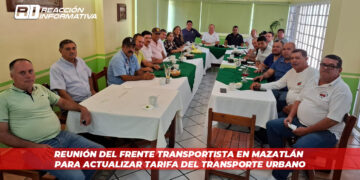 Reunión del Frente Transportista en Mazatlán para actualizar tarifa del transporte urbano