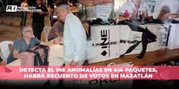 Detecta el INE anomalías en 414 paquetes, habrá recuento de votos en Mazatlán