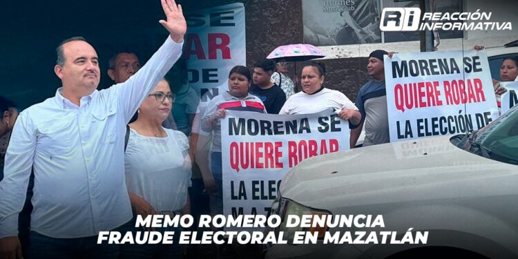Memo Romero denuncia fraude electoral en Mazatlán
