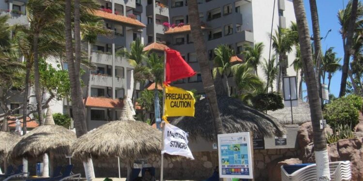 Aparecen quemadores en playas mazatlecas, además continúa presentándose Mar de Fondo