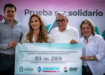 La gente que tiene sed te lo agradece y nosotros también: Rocha Moya