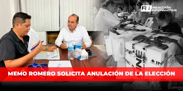 Memo Romero solicita anulación de la elección