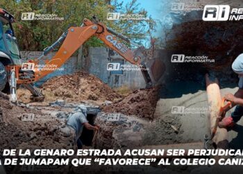 Vecinos de la Genaro Estrada acusan ser perjudicados por obra de Jumapam que “favorece” al colegio Canizalez
